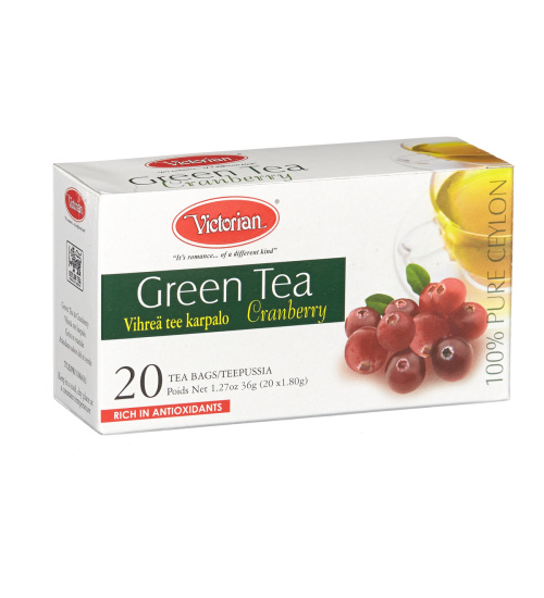 Victorian Green Tea & Cranberry 20Pcs 36g