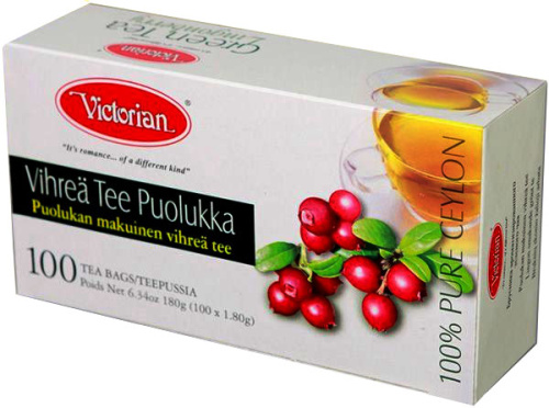 Victorian Green Tea & Lingonberry 100Pcs