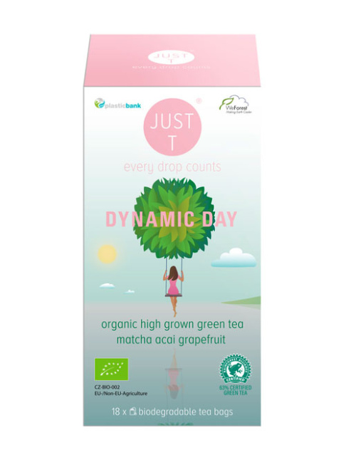 Just T organic Dynamic Day green tea 18ps