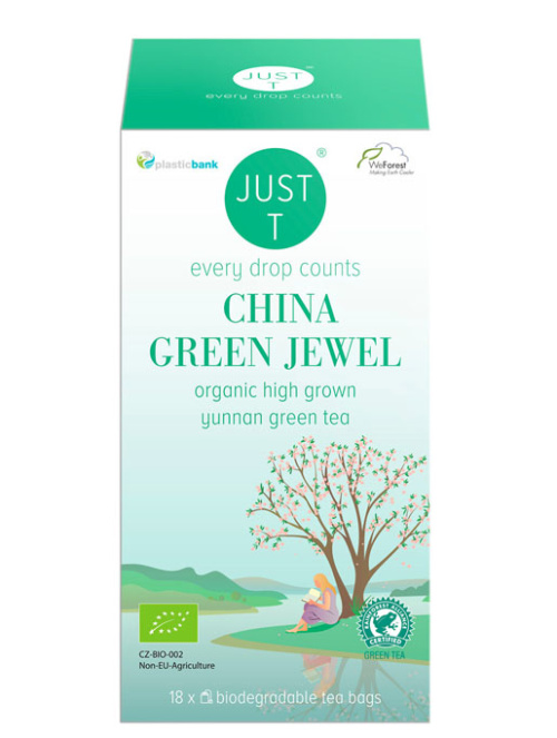 Just T organic China Green Jewel Green green tea 18ps