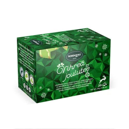 Nordqvist Christmas tea green tea 20 x 1.75 g