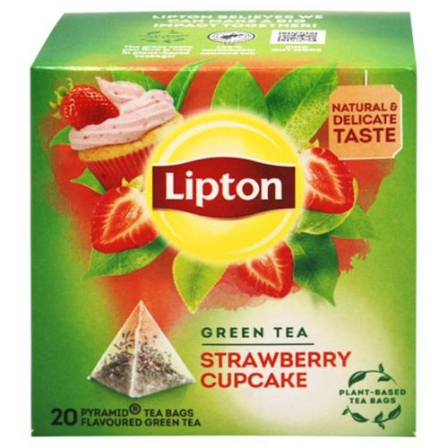 Lipton Green Tea Strawberry Cupcake 20Pcs