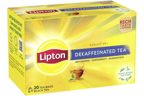 Lipton Black tea Yellow Label Decaf 36g 20p