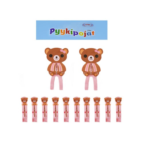 Atma Clothespin teddy, pinkki