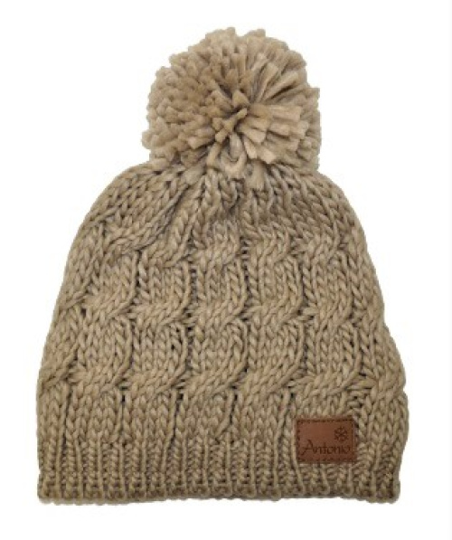 Women Beanie with tassel multicolor, one size
