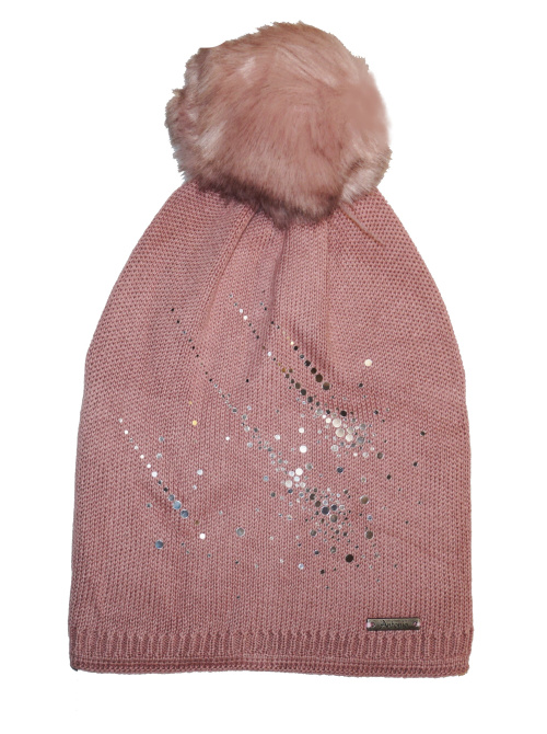 Women's beanie with rhinestones_multicolor 