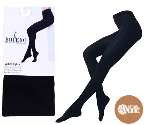 Bolero Ladies merino wool tights size L