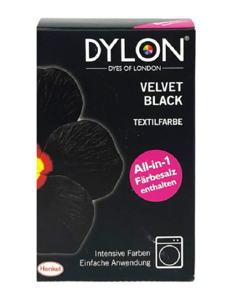 Dylon Textile paint black Velvet Black 350gr