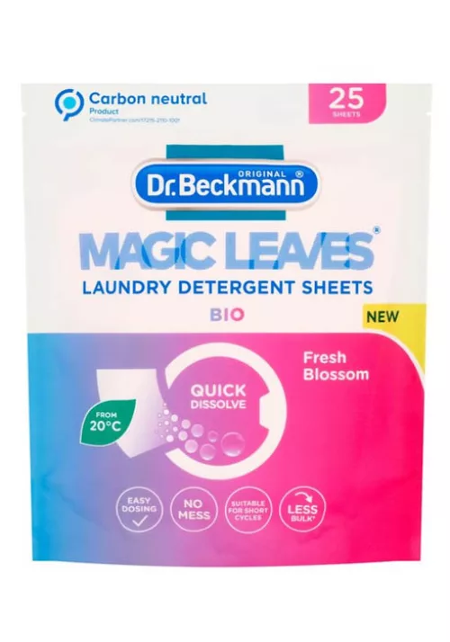 Dr. Beckmann Bio Fresh Blossom Laundry Detergent Sheets 25 Washes 100g