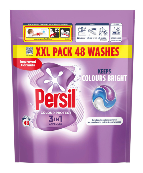 Persil 3 in 1 Washing Capsules Colour Protect 48 washes