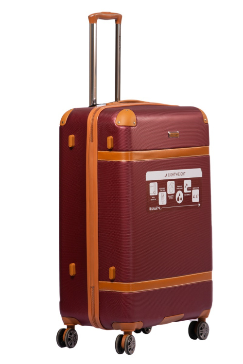 Alezar Lux Spirit Travel Bag Brown/Burgundy 24