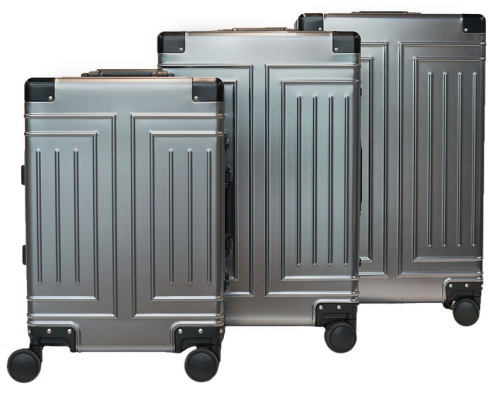 Alezar Lux Aluminium Travel Bag Gray 24