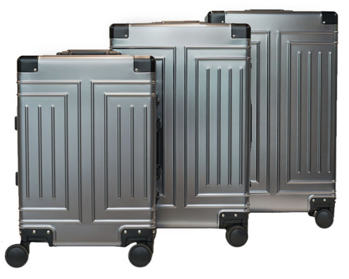 Alezar Lux Aluminium Travel Bag Gray 26