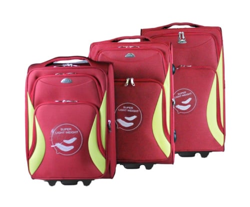 Atma Suitcase Set Red/Yellow 3 pcs (20