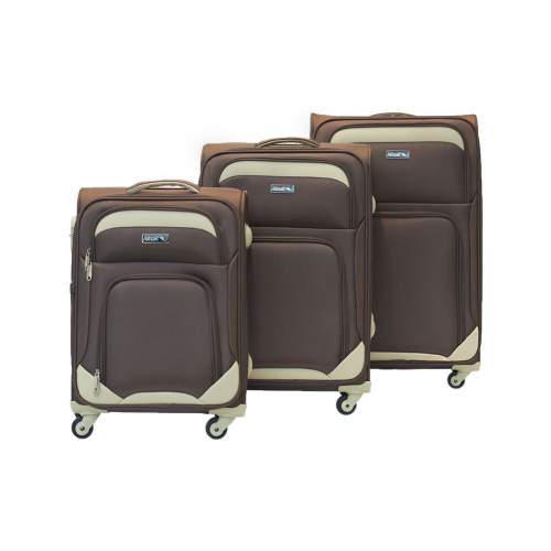 Alezar Alpha Travel Bag Set Coffee/Beige (20