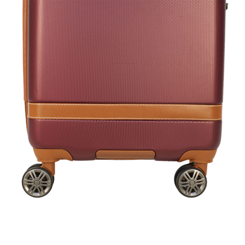 Alezar Lux Spirit Travel Bag Set Brown/Burgundy (20