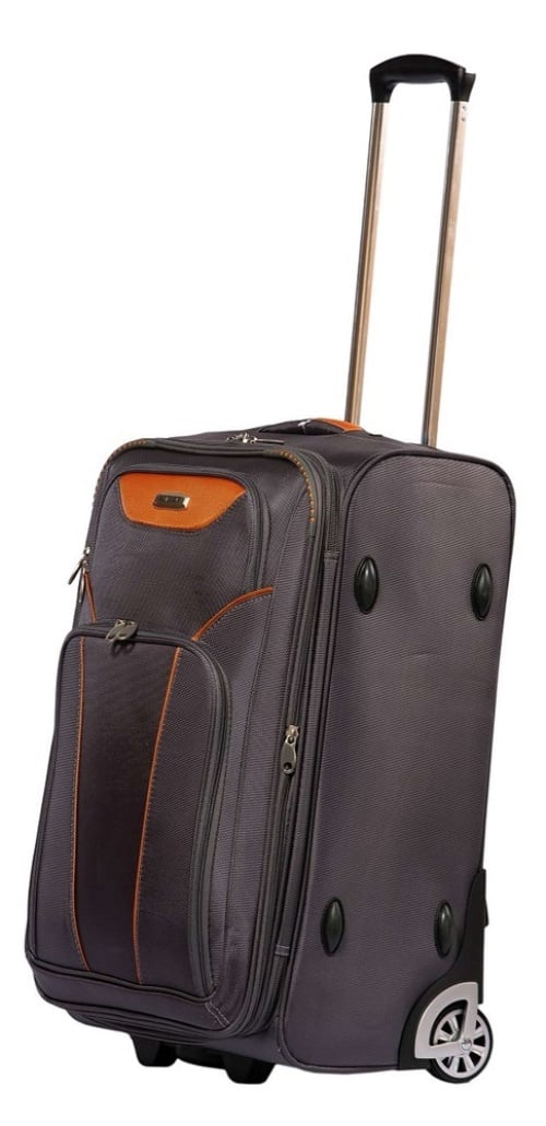 Alezar Style Suitcase Black/Brown 28