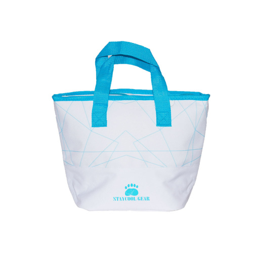 Cooler Bag White/Blue 25*34 cm