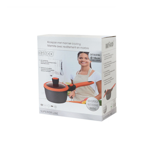 Besco Cast Sauce Pan 16*8,5Cm