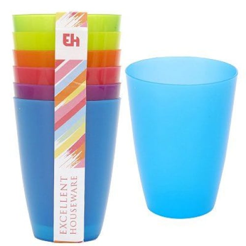 Plastic cups 6 pcs