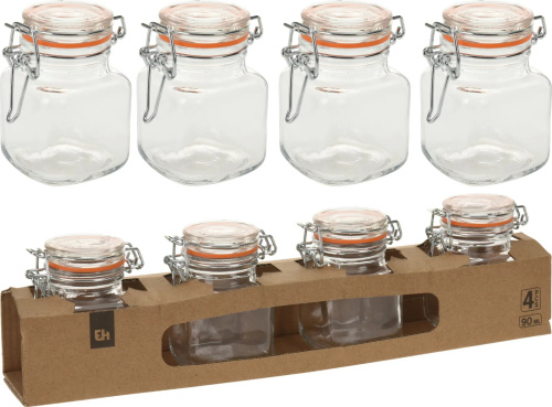 Storage Jar Set 90 ml 4 pcs