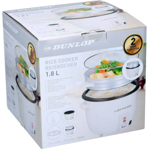 Dunlop Rice Cooker 700W 1.8 Ltr