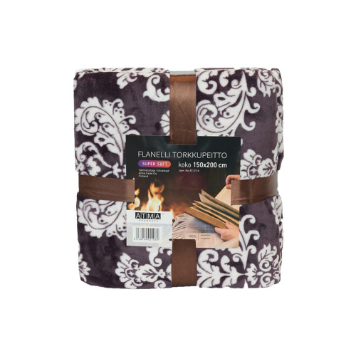 Sherpa Blanket 150 * 200 cm, voilette / white