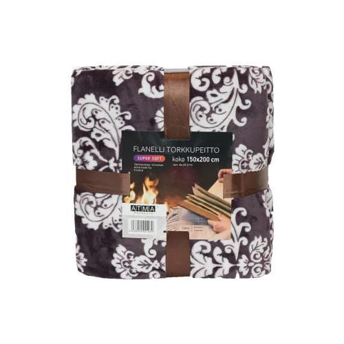 Sherpa Blanket 150 * 200 cm, voilette / white