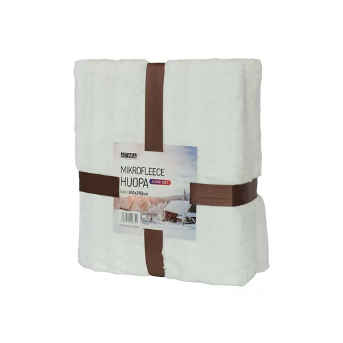 Sherpa Blanket 200 * 240 cm, white