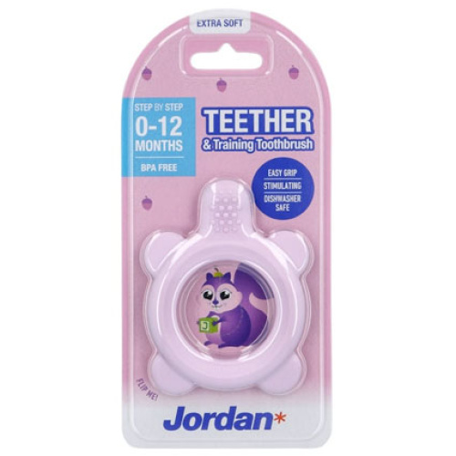 Jordan Step by Step 0-12months teether & training toothbrush 1pcs