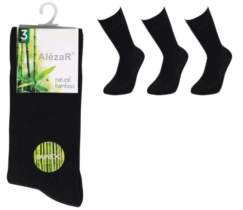 Alezar socks Bamboo black 3 pcs, 40-42