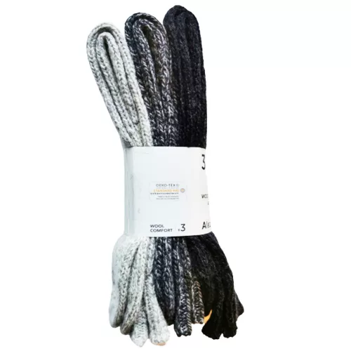 Alezar Men's socks 3 pcs, wool comfort - 43-46