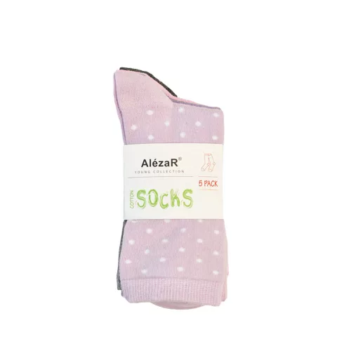 Girls' socks k.34-36 5pcs / pack