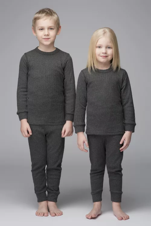 TF Interlock Children Set 116 - Antrasit