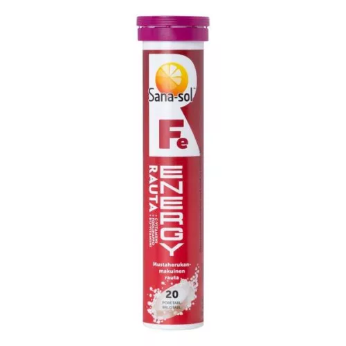 Sana-sol Fe-Energy Iron 20 effervescent tablets