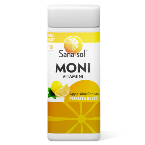Sana-sol multivitamin 107g orange lemon 100tabl