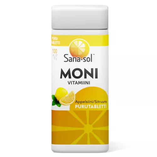 Sana-sol multivitamin 107g orange lemon 100tabl
