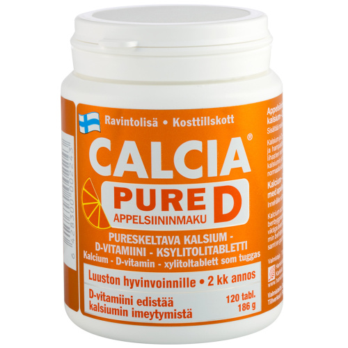 Calcia Pure vitD Orange 120tbl / 186g