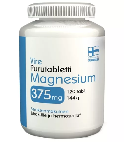 Vire Magnesium 375mg Chewable Tablets Citrus 120 tablets