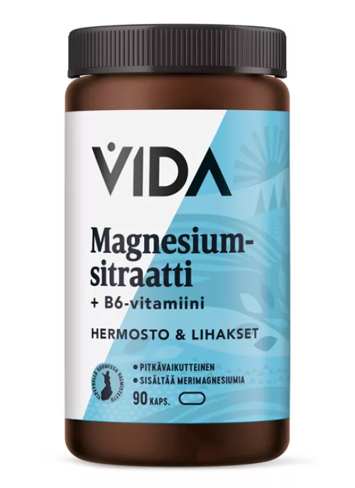 Vida Magnesium Citrate + Vitamin B6 90 capsules