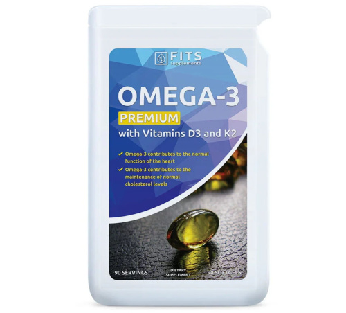 Omega 3 Premium with D3 and K2 vitamins 90 softgels
