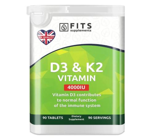 Vitamin D3 4000IU with Vitamin K2 90 tablets
