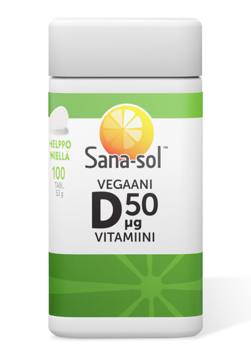 Sana-sol Vegan vitamin D 50µg 100tabl 33g