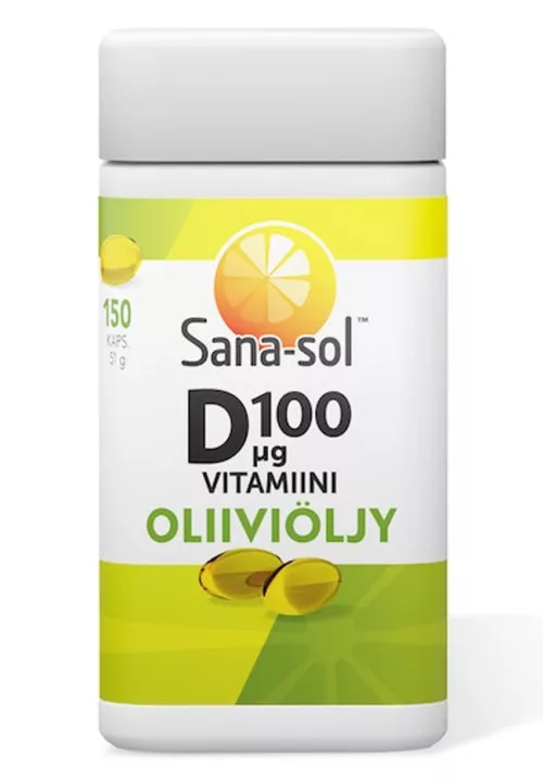Sana-sol D-vitam 100µg olive oil 51g 150caps