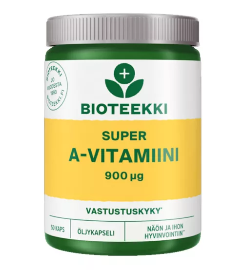 Bioteekki Super Vitamin A food supplement 50 caps
