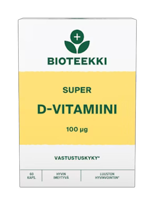 Bioteekki Super Vitamin D 100mg 60caps