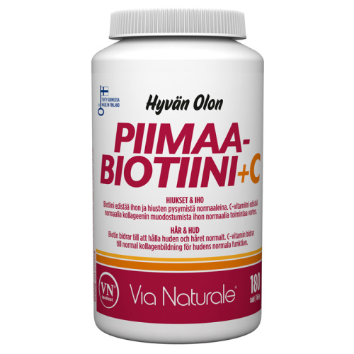 Via Naturale Hyvän Olon Piimaa-Biotiini+C 180tabl