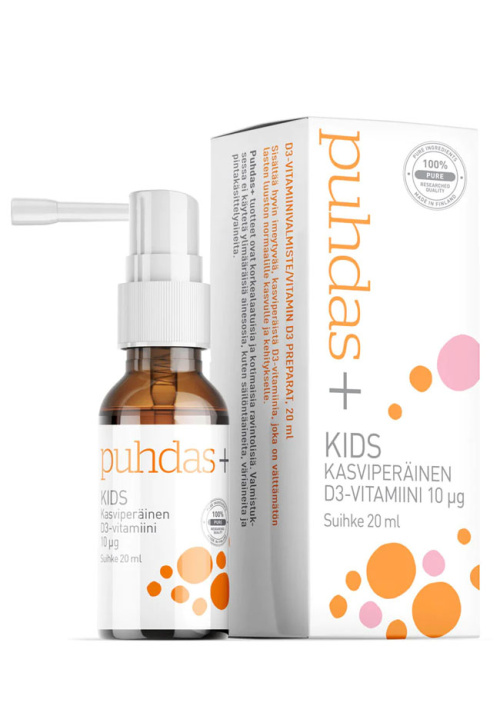 Pure+ Kids Plant-based vitamin D3 10 µg 20 ml