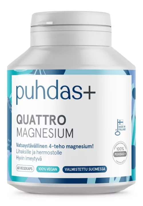 Puhdas+ Quattro Magnesium 60 vegecaps