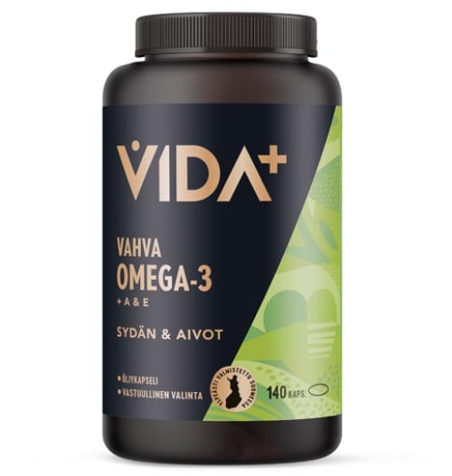 Vida+ Strong Omega-3 + A & E Heart & Brain 140caps 101g